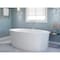 Anzzi Freestanding Whirlpool and Air Jetted Tub, 67.3 L, 33.8 W, White, Acrylic, Center FT-AZ101 - alternate 5